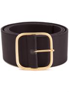 Monse Wide Belt, Women's, Black, Cotton