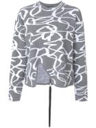 Proenza Schouler Embroidered Knitted Sweater - Grey