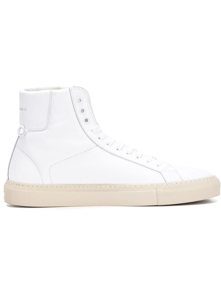 Givenchy Classic Hi-top Sneakers, Men's, Size: 43, White, Leather/rubber