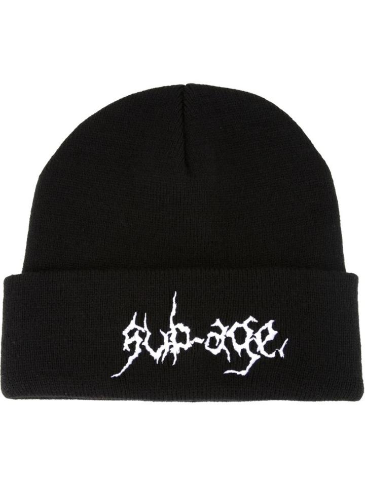 Sub-age. Embroidered Ribbed Beanie