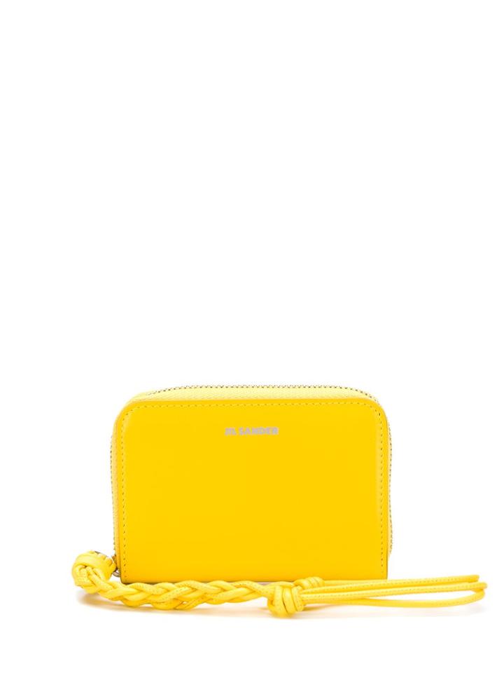 Jil Sander Zip Around Wallet - Yellow