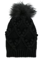 Dolce & Gabbana Fur-lined Beanie Hat - Black