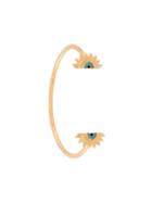 Eye M By Ileana Makri Double Detail Bangle - Metallic