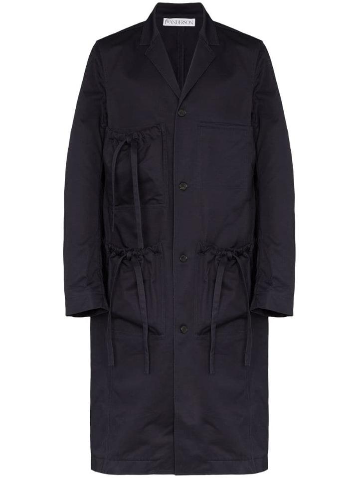 Jw Anderson Jw Os Drwst Lg Ov Ct Blu - Blue