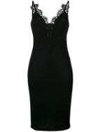 Givenchy - Lace Trim Camisole Dress - Women - Silk/acetate/viscose - 36, Black, Silk/acetate/viscose
