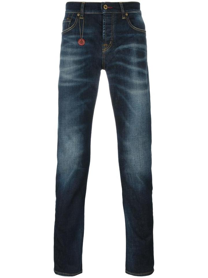7 For All Mankind 'chat The Slim' Jeans, Men's, Size: 33, Blue, Cotton/spandex/elastane