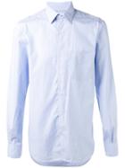 Aspesi Striped Shirt, Size: 40, Blue, Cotton