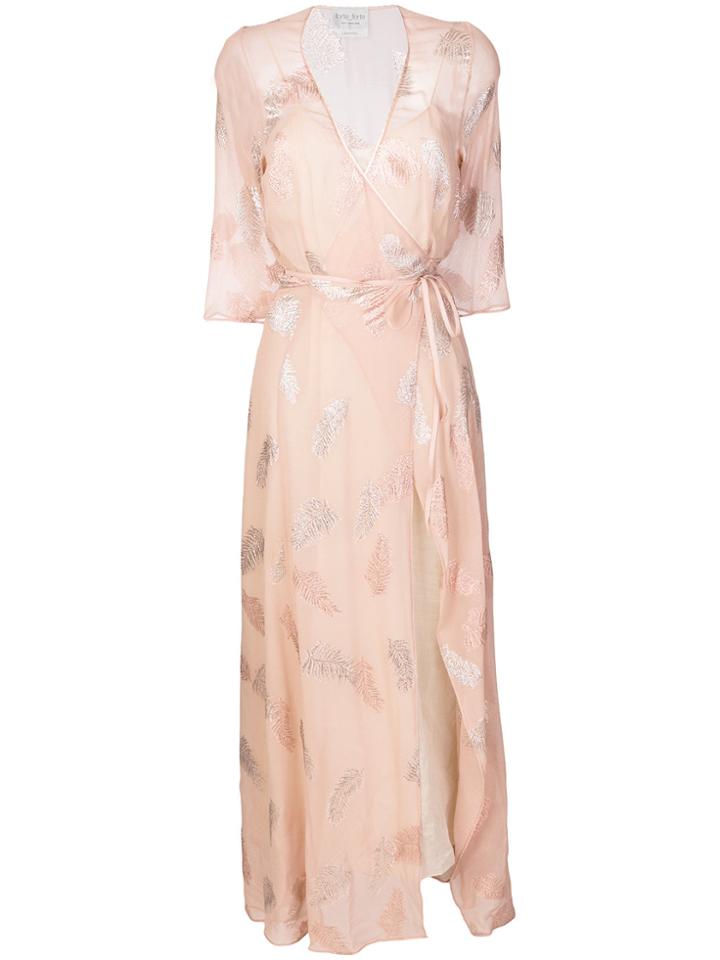 Forte Forte Belted Flared Maxi Dress - Pink & Purple