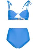Araks Myriam Bikini Top And Mallory High Waist Hipster Set - Blue