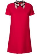 Miu Miu Embroidered Lace Collar Dress