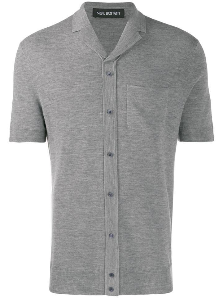 Neil Barrett Short Sleeved Jumper - Grey