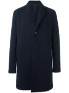 Harris Wharf London Chest Pocket Mid Coat - Blue