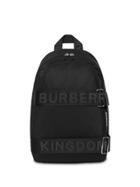 Burberry Large Logo Strap Backpack - Black