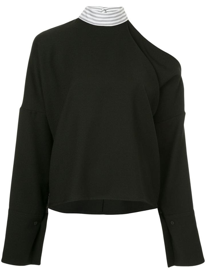 Strateas Carlucci Striped Echo Top - Black