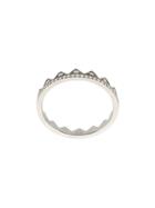 Eva Fehren 18kt Black Gold Crown Diamond Ring - Silver