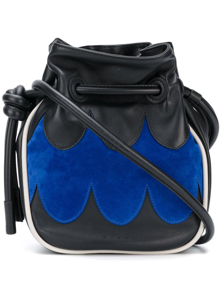 Marni Scalloped Pouch Shoulder Bag - Black