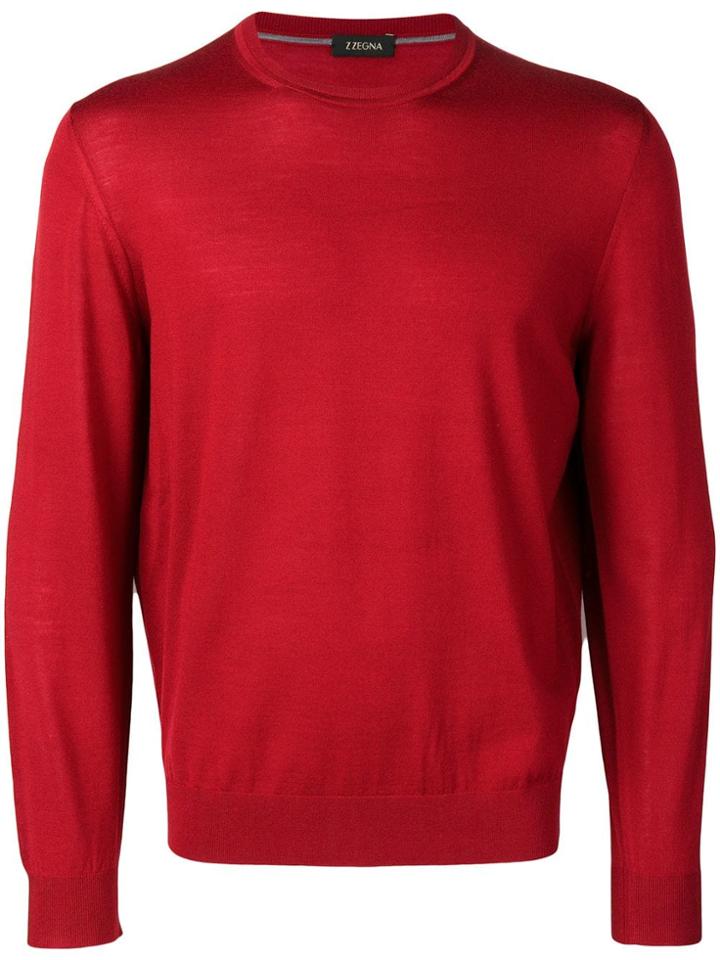 Z Zegna Fine-knit Jumper - Red