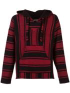 Adaptation Striped Hooded Sweater - Black