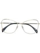 Moschino Eyewear Square Glasses - Metallic