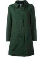 Aspesi Buttoned Mid Coat, Women's, Size: Xl, Green, Cotton/polyester/polyamide