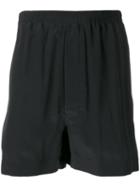 Rick Owens Classic Track Shorts, Men's, Size: 48, Black, Silk/acetate