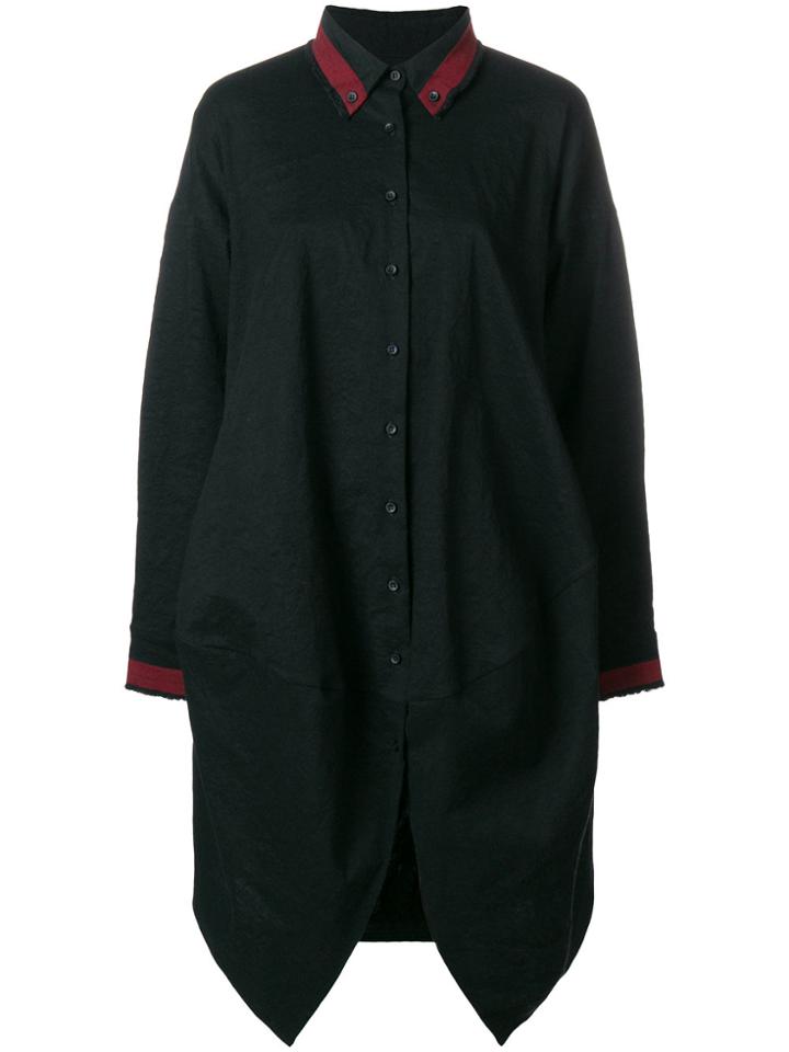 Uma Wang Oversized Shirt Coat - Black