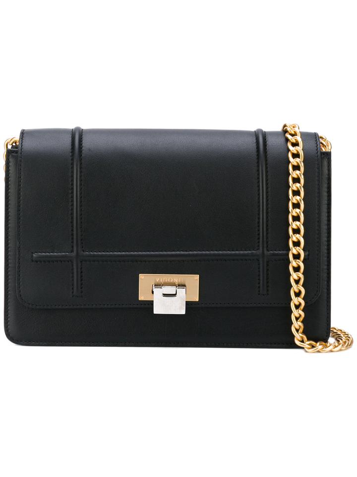 Visone Lizzy Medium Shoulder Bag - Black