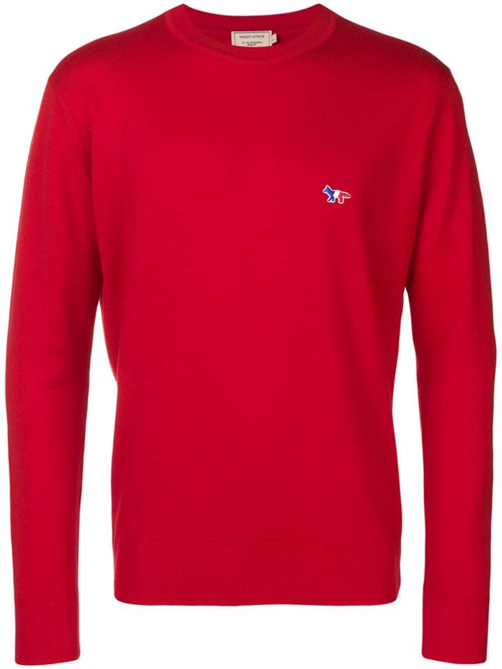 Maison Kitsuné Logo Jumper - Red