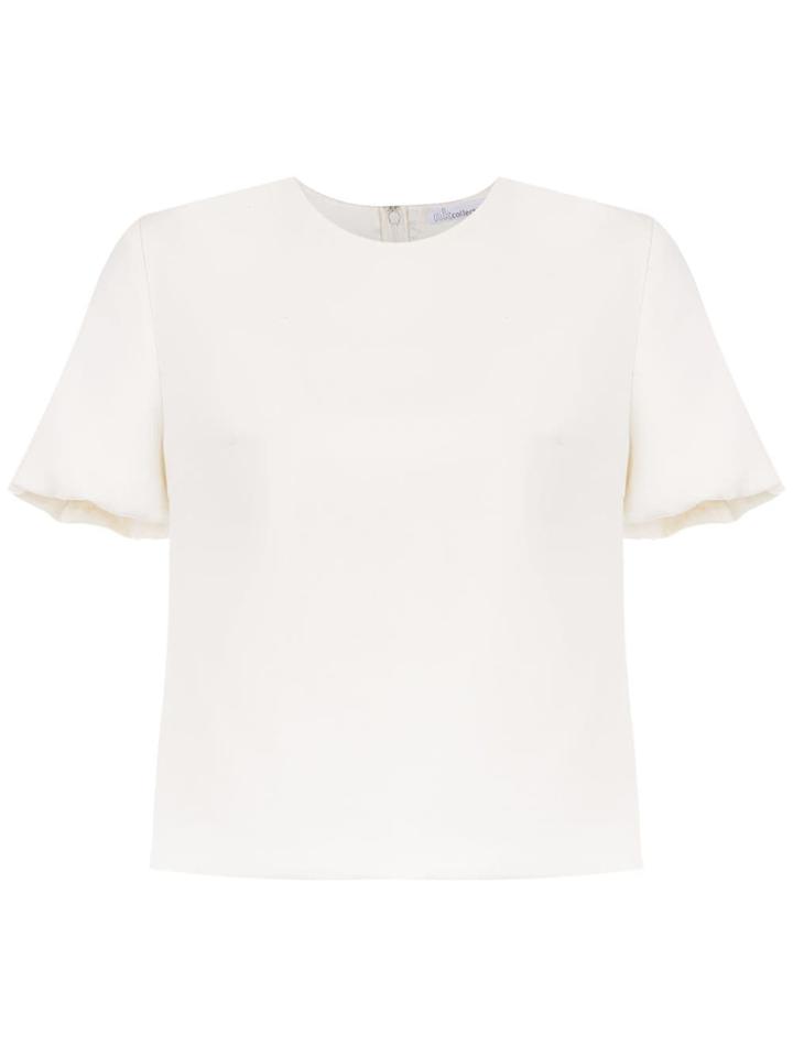 Nk Collection Zipped Top - White