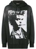 Dsquared2 Caten Twins Print Hoodie - Black