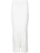 Alexander Wang - Long Shredded Skinny Skirt - Women - Polyester/viscose - L, White, Polyester/viscose