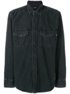 Diesel Washed Denim Shirt - Black