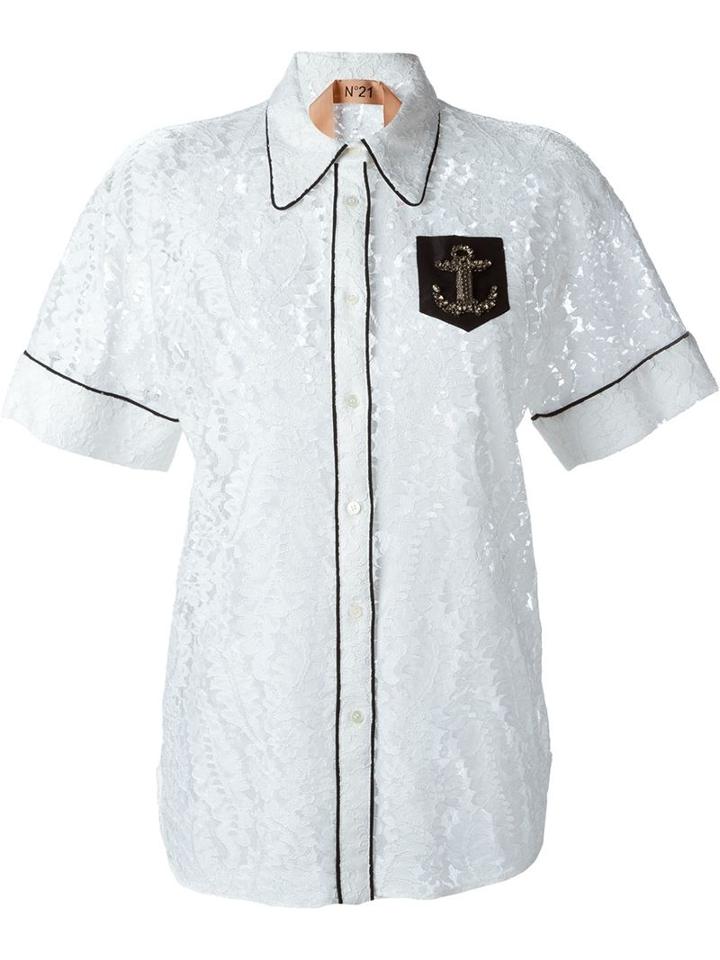 No21 Shortsleeved Lace Shirt