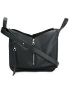Loewe Zip Detail Shoulder Bag, Women's, Black, Leather
