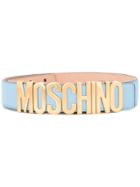 Moschino Logo Plaque Belt - Blue