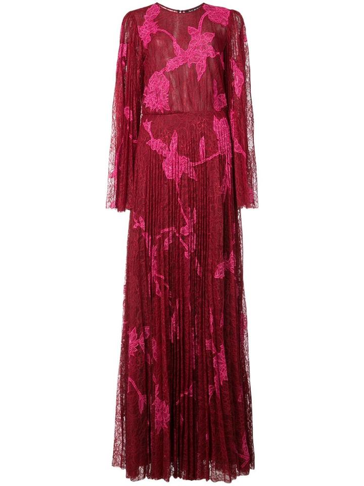 Sachin & Babi Modi Lace Gown - Red