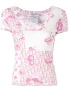 Christian Dior Pre-owned Floral Logo Print T-shirt - White