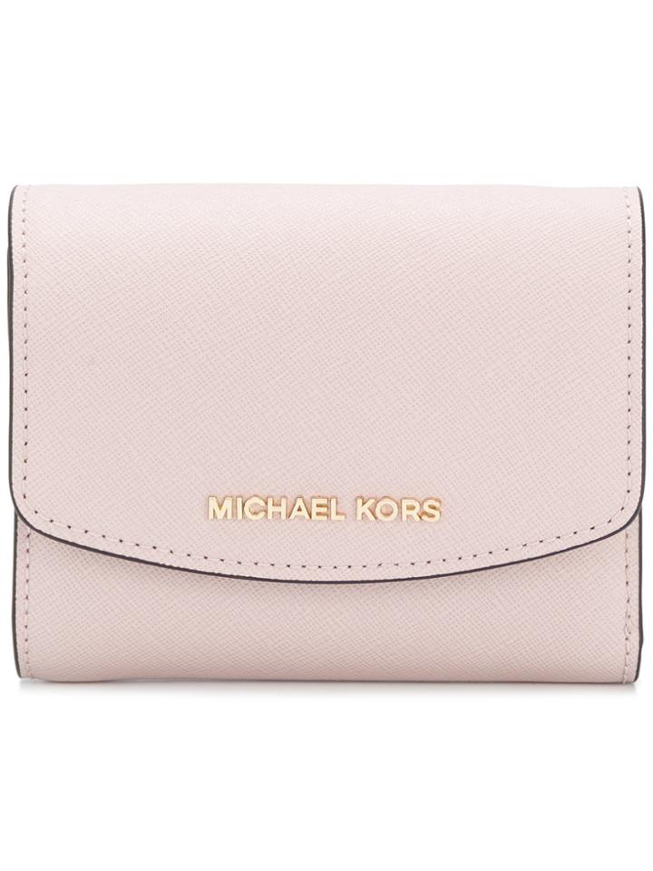 Michael Michael Kors Ava Card Holder - Pink & Purple
