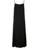 Uma Wang - Sheer Detail T-shirt Dress - Women - Cupro/viscose - S, Black, Cupro/viscose