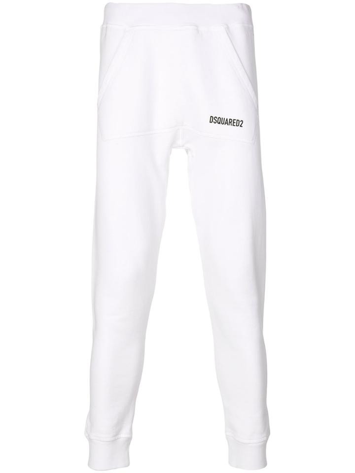 Dsquared2 Logo Printed Joggers - White
