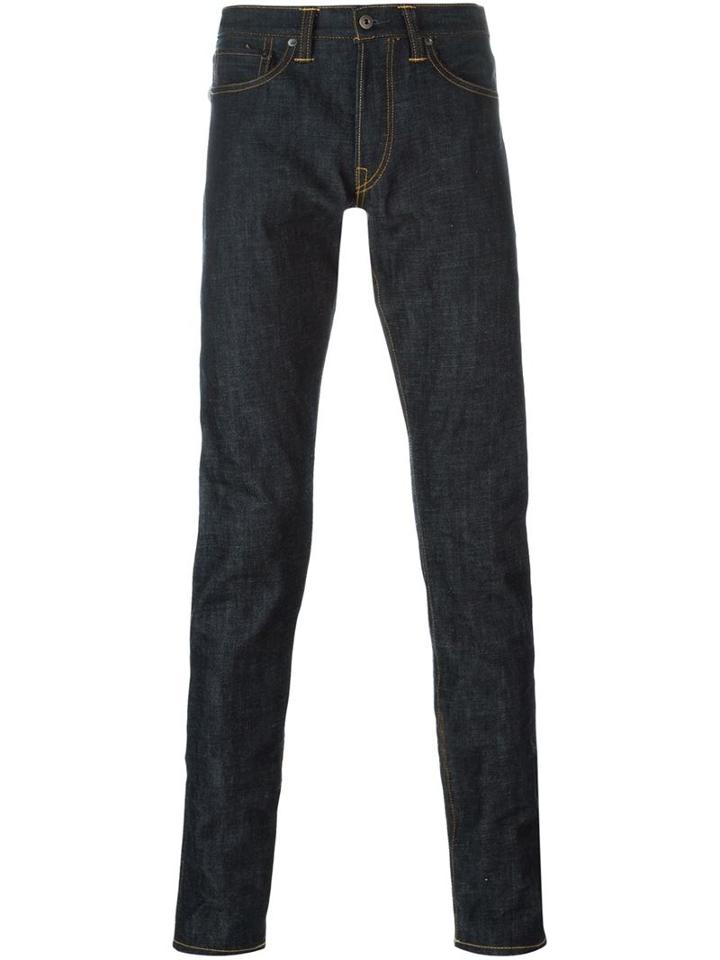 Simon Miller Narrow Fit Jeans, Men's, Size: 33, Blue, Cotton