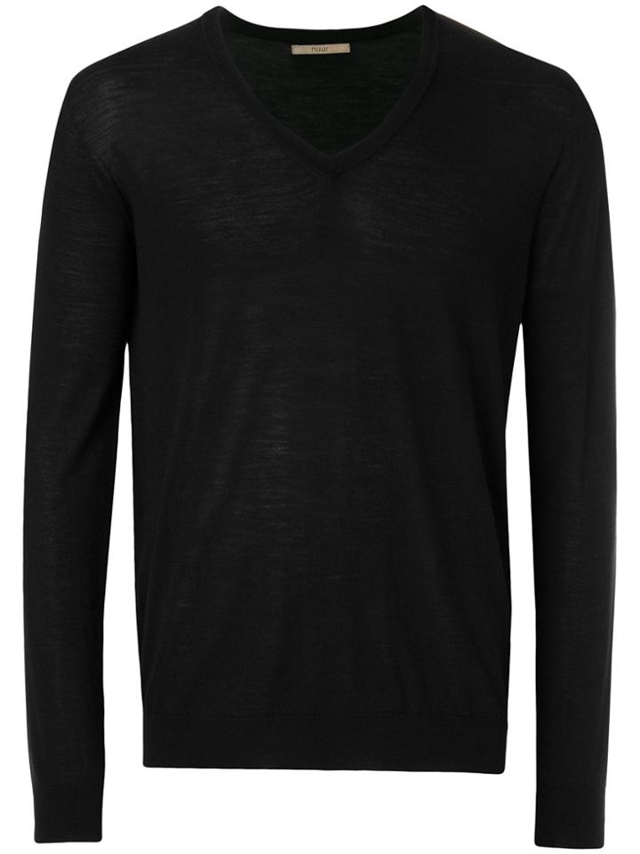 Nuur V-neck Jumper - Black