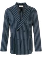 Al Duca D'aosta 1902 Striped Slim-fit Blazer - Blue