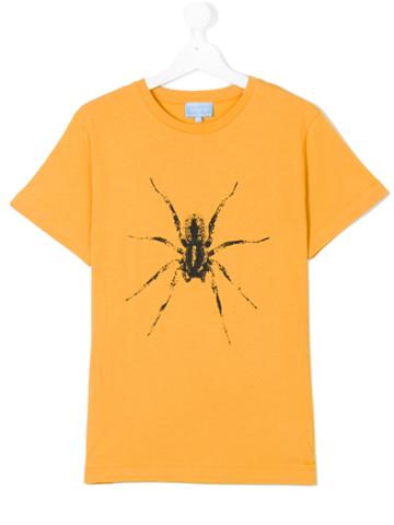 Lanvin Petite Teen Spider Print T-shirt - Yellow & Orange