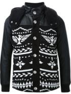 Education From Youngmachines Navajo Pattern Jacket, Men's, Size: 2, Black, Acrylic/wool