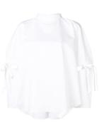 Christopher Kane Poplin Bow Blouse - White