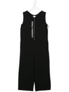 Dkny Kids Sleeveless Logo Jumpsuit - Black