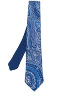 Etro Designer Print Tie - Blue
