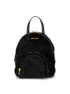 Miu Miu Mini Black Velvet Backpack