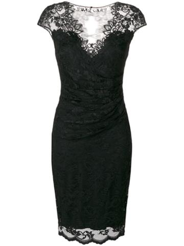 Olvi´s Lace-embroidered Fitted Dress - Black